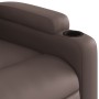 Sillón reclinable de cuero sintético marrón by , Armchairs - Ref: Foro24-372505, Price: 204,11 €, Discount: %
