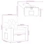 Sillón reclinable de cuero sintético marrón von , Sessel - Ref: Foro24-372505, Preis: 202,32 €, Rabatt: %