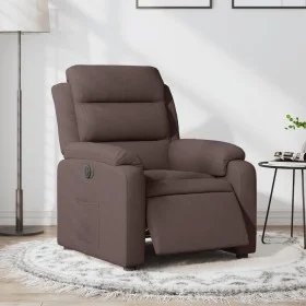 Sillón reclinable eléctrico tela marrón oscuro von , Sessel - Ref: Foro24-3204961, Preis: 289,04 €, Rabatt: %