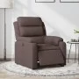 Sillón reclinable eléctrico tela marrón oscuro de , Sillones - Ref: Foro24-3204961, Precio: 288,98 €, Descuento: %