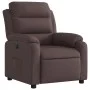 Sillón reclinable eléctrico tela marrón oscuro de , Sillones - Ref: Foro24-3204961, Precio: 288,98 €, Descuento: %