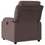 Sillón reclinable eléctrico tela marrón oscuro de , Sillones - Ref: Foro24-3204961, Precio: 288,98 €, Descuento: %