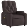 Sillón reclinable de masaje eléctrico tela marrón oscuro by , Armchairs - Ref: Foro24-3204703, Price: 262,01 €, Discount: %