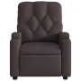 Sillón reclinable de masaje eléctrico tela marrón oscuro by , Armchairs - Ref: Foro24-3204703, Price: 262,01 €, Discount: %