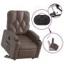 Sillón reclinable elevable cuero sintético marrón by , Armchairs - Ref: Foro24-3204774, Price: 286,92 €, Discount: %