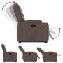 Sillón reclinable elevable cuero sintético marrón by , Armchairs - Ref: Foro24-3204774, Price: 266,93 €, Discount: %