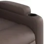 Sillón reclinable elevable cuero sintético marrón by , Armchairs - Ref: Foro24-3204774, Price: 286,92 €, Discount: %