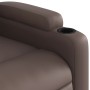 Sillón reclinable elevable cuero sintético marrón by , Armchairs - Ref: Foro24-3204774, Price: 266,93 €, Discount: %