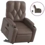 Sillón reclinable elevable eléctrico de cuero sintético marrón by , Armchairs - Ref: Foro24-3204788, Price: 335,39 €, Discoun...