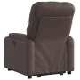 Sillón reclinable elevable eléctrico de cuero sintético marrón by , Armchairs - Ref: Foro24-3204788, Price: 335,39 €, Discoun...