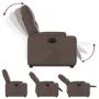 Sillón reclinable elevable eléctrico de cuero sintético marrón by , Armchairs - Ref: Foro24-3204788, Price: 335,39 €, Discoun...