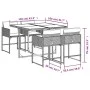Set comedor de jardín 5 pzas con cojines ratán sintético beige by , Garden sets - Ref: Foro24-3211258, Price: 297,89 €, Disco...