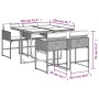 Set comedor de jardín 5 pzas con cojines ratán sintético beige von , Gartensets - Ref: Foro24-3211258, Preis: 260,85 €, Rabat...