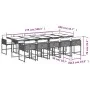 Set comedor de jardín 11 pzas y cojines ratán sintético marrón de , Conjuntos de jardín - Ref: Foro24-3211293, Precio: 777,16...