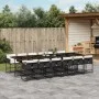 Set comedor de jardín con cojines 13 pzas ratán sintético negro von , Gartensets - Ref: Foro24-3211302, Preis: 889,04 €, Raba...