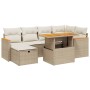 Set sofás de jardín 7 piezas y cojines ratán sintético beige von , Gartensets - Ref: Foro24-3276040, Preis: 485,06 €, Rabatt: %