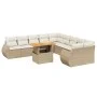 Set de sofás de jardín 11pzas con cojines ratán sintético beige von , Gartensets - Ref: Foro24-3272388, Preis: 862,97 €, Raba...
