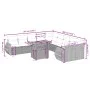 Set de sofás de jardín 11pzas con cojines ratán sintético beige von , Gartensets - Ref: Foro24-3272388, Preis: 862,97 €, Raba...