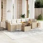 Juego de sofás de jardín con cojines beige 8 pzas ratán PE von , Gartensets - Ref: Foro24-3271226, Preis: 610,83 €, Rabatt: %