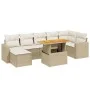 Juego de sofás de jardín con cojines beige 8 pzas ratán PE von , Gartensets - Ref: Foro24-3275599, Preis: 579,42 €, Rabatt: %