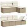 Juego de sofás de jardín con cojines beige 8 pzas ratán PE von , Gartensets - Ref: Foro24-3275599, Preis: 579,42 €, Rabatt: %
