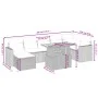 Juego de sofás de jardín con cojines beige 8 pzas ratán PE von , Gartensets - Ref: Foro24-3275599, Preis: 579,42 €, Rabatt: %