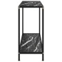 Console table black tempered glass 100x35x75 cm by vidaXL, Side tables - Ref: Foro24-322838, Price: 78,96 €, Discount: %