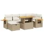 Set sofás de jardín 7 piezas y cojines ratán sintético beige von , Gartensets - Ref: Foro24-3276145, Preis: 567,34 €, Rabatt: %
