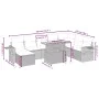 Set de sofás de jardín 9 pzas con cojines ratán sintético beige by , Garden sets - Ref: Foro24-3275739, Price: 652,96 €, Disc...