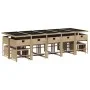 Set comedor de jardín con cojines 15 pzas ratán sintético beige by , Garden sets - Ref: Foro24-3211354, Price: 858,63 €, Disc...