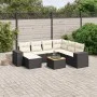 Set de sofás de jardín 8 piezas y cojines ratán sintético negro by , Garden sets - Ref: Foro24-3257890, Price: 476,43 €, Disc...
