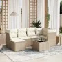 Set sofás de jardín 7 piezas y cojines ratán sintético beige by , Garden sets - Ref: Foro24-3263184, Price: 476,96 €, Discoun...