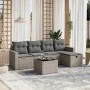 Set de muebles de jardín 6 pzas y cojines ratán sintético gris de , Conjuntos de jardín - Ref: Foro24-3263476, Precio: 341,76...