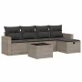 Set de muebles de jardín 6 pzas y cojines ratán sintético gris de , Conjuntos de jardín - Ref: Foro24-3263476, Precio: 341,76...