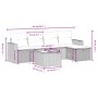Set de muebles de jardín 6 pzas y cojines ratán sintético gris by , Garden sets - Ref: Foro24-3263476, Price: 340,75 €, Disco...