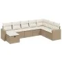 Juego de sofás de jardín con cojines beige 8 pzas ratán PE de , Conjuntos de jardín - Ref: Foro24-3263584, Precio: 552,69 €, ...