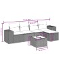 Juego de sofás jardín con cojines beige mezcla 6 pzas ratán PE by , Garden sets - Ref: Foro24-3264405, Price: 366,68 €, Disco...