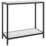 Weißer Konsolentisch aus gehärtetem Glas, 80 x 35 x 75 cm von vidaXL, Seitentische - Ref: Foro24-322833, Preis: 56,43 €, Raba...