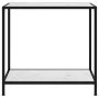 White tempered glass console table 80x35x75 cm by vidaXL, Side tables - Ref: Foro24-322833, Price: 56,47 €, Discount: %