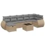 Juego de sofás jardín con cojines beige mezcla 8 pzas ratán PE von , Gartensets - Ref: Foro24-3264135, Preis: 521,24 €, Rabat...