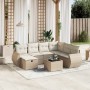 Juego de sofás de jardín con cojines beige 8 pzas ratán PE von , Gartensets - Ref: Foro24-3264154, Preis: 548,98 €, Rabatt: %