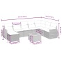 Set de sofás de jardín 9 pzas con cojines ratán sintético beige von , Gartensets - Ref: Foro24-3265097, Preis: 602,36 €, Raba...