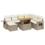 Juego de sofás de jardín con cojines beige 8 pzas ratán PE by , Garden sets - Ref: Foro24-3275718, Price: 584,01 €, Discount: %
