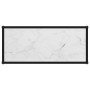 White tempered glass console table 80x35x75 cm by vidaXL, Side tables - Ref: Foro24-322833, Price: 57,29 €, Discount: %