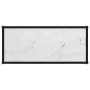 White tempered glass console table 80x35x75 cm by vidaXL, Side tables - Ref: Foro24-322833, Price: 56,47 €, Discount: %