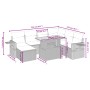 Juego de sofás de jardín con cojines beige 8 pzas ratán PE by , Garden sets - Ref: Foro24-3275718, Price: 551,35 €, Discount: %