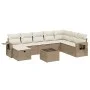Set de sofás de jardín 9 pzas con cojines ratán sintético beige by , Garden sets - Ref: Foro24-3263904, Price: 611,50 €, Disc...