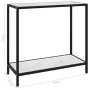 White tempered glass console table 80x35x75 cm by vidaXL, Side tables - Ref: Foro24-322833, Price: 56,47 €, Discount: %
