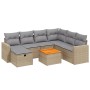 Juego de sofás jardín con cojines beige mezcla 8 pzas ratán PE de , Conjuntos de jardín - Ref: Foro24-3264853, Precio: 485,77...