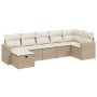 Set sofás de jardín 7 piezas y cojines ratán sintético beige by , Garden sets - Ref: Foro24-3263504, Price: 463,97 €, Discoun...